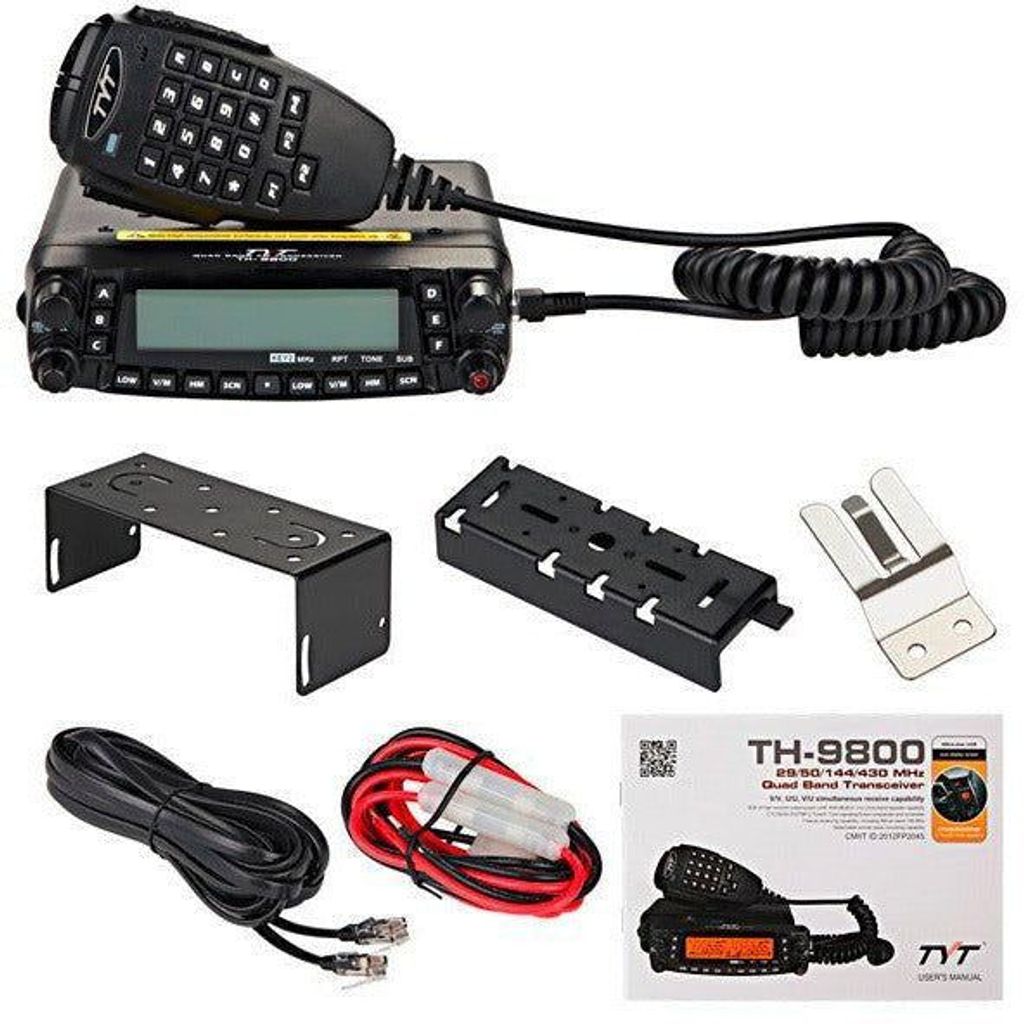 TYT TH-9800 PLUS 50W Mobile Transceiver HF/VHF/UHF Quad Band Ham Radio –  Techoman Electronics Ltd