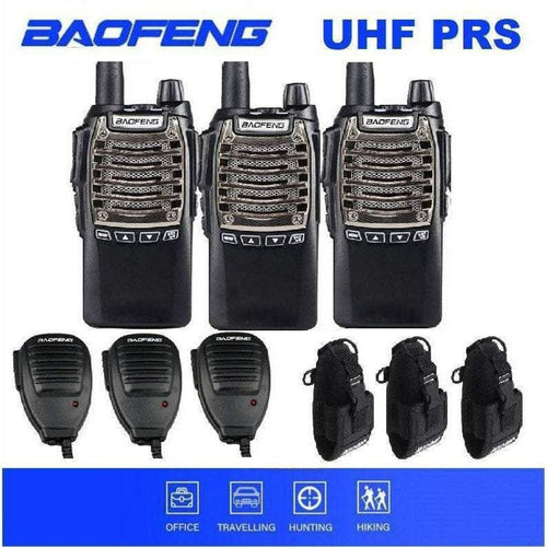 3x Baofeng UV-81C 5 WATT (HIGH POWER) UHF CB Walkie Talkies - 80 Channels + Bonus Kit Baofeng Accessories TECHOMAN FEATURED PRODUCT   