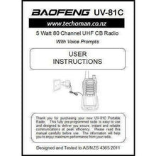 Load image into Gallery viewer, 4x Baofeng UV-81C 5 WATT (HIGH POWER) UHF CB Walkie Talkies - 80 Channels + Bonus Kit Baofeng Accessories BAOFENG   
