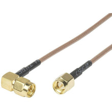 Load image into Gallery viewer, TECHOMAN Antenna Patch Cable with SMA Male to SMA Male RA - 1 Metre Cable Antenna Patch Cables TECHOMAN   
