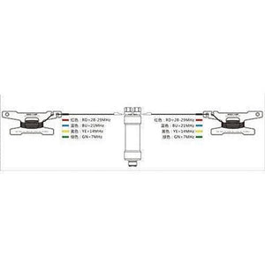 WINDCAMP Gipsy 5-50MHz Coil Dipole HF Short Wave Antenna and Balun 20 Metres Antenna Mobile WINDCAMP   