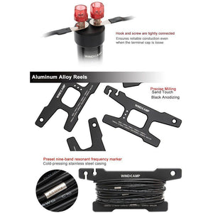 WINDCAMP Gipsy 5-50MHz Coil Dipole HF Short Wave Antenna and Balun 5 Metres Antenna Mobile WINDCAMP   