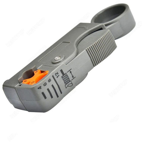 TECHOMAN Rotary Coaxial Cable Stripper Tool For RG-58 RG-59 RG-6 Wire Cutters TECHOMAN   